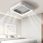 Modern Bladeless Ceiling Fans Lights Inverter Ceiling Fan with Chandelier LED - Ceiling Lamp