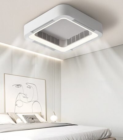 Modern Bladeless Ceiling Fans Lights Inverter Ceiling Fan with Chandelier LED - Ceiling Lamp