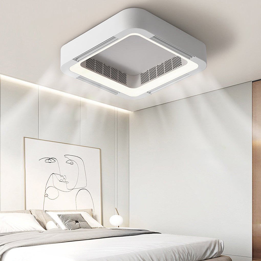 Modern Bladeless Ceiling Fans Lights Inverter Ceiling Fan with Chandelier LED - Ceiling Lamp