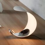 Curl Polished Silver Chrome LED Table Lamp - Touch Control - Table Lamp