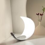 Curl Polished Silver Chrome LED Table Lamp - Touch Control - Table Lamp