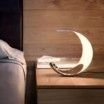 Curl Polished Silver Chrome LED Table Lamp - Touch Control - Table Lamp
