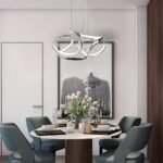 Artistic Curved Flower Shaped LED Modern Chandelier Hanging Lamp Pendant Light - Pendant Lamp