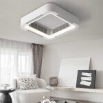 Modern Bladeless Ceiling Fans Lights Inverter Ceiling Fan with Chandelier LED - Ceiling Lamp