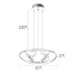 Artistic Curved Flower Shaped LED Modern Chandelier Hanging Lamp Pendant Light - Pendant Lamp